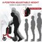 Costway 3-Wheel Rolling Walker Folding Rollator Walker with 8 inch Wheels Red\Black